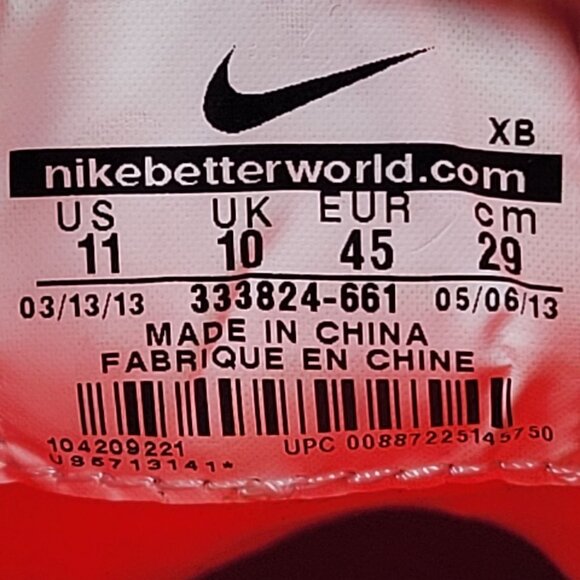 Nike Zoom Stefan Janoski Men's Red Skateboarding Shoes 333824-661 US Size 11 - Picture 10 of 10